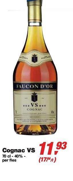 Promoties Cognac VS - Faucon D'Or - Geldig van 27/01/2010 tot 09/02/2010 bij Makro
