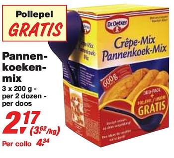 Promoties Pannenkoekenmix - Dr. Oetker - Geldig van 27/01/2010 tot 09/02/2010 bij Makro