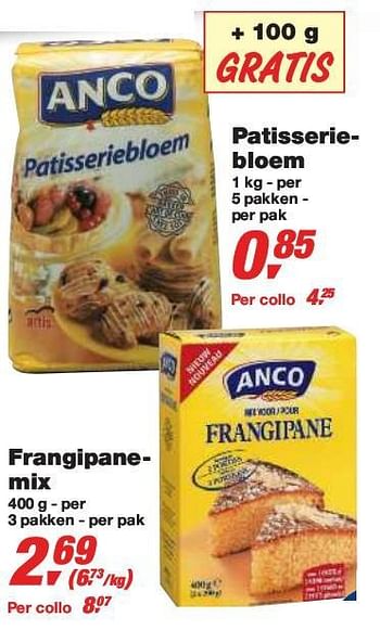Promoties Frangipanemix - Anco - Geldig van 27/01/2010 tot 09/02/2010 bij Makro