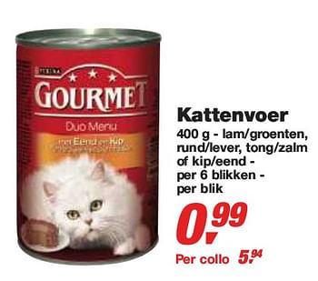 Promoties Kattenvoer - Gourmet - Geldig van 27/01/2010 tot 09/02/2010 bij Makro