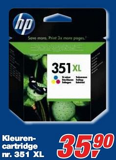 Promoties Kleurencartridge nr. 351 XL - HP - Geldig van 27/01/2010 tot 09/02/2010 bij Makro