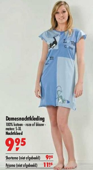 Promoties Damesnachtkleding - Huismerk - Makro - Geldig van 27/01/2010 tot 09/02/2010 bij Makro