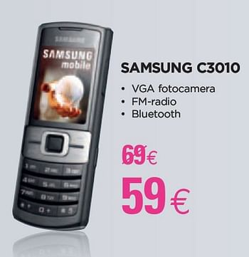 Promoties Samsung C3010 - Samsung - Geldig van 28/01/2010 tot 15/02/2010 bij ALLO Telecom