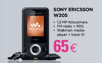 Promoties Sony Ericsson W205 - Sony Ericsson - Geldig van 28/01/2010 tot 15/02/2010 bij ALLO Telecom