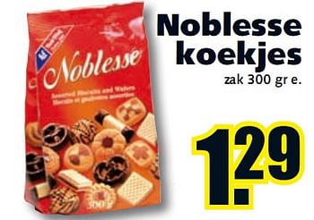 Promoties Noblesse koekjes - Huismerk - Wibra - Geldig van 01/02/2010 tot 13/02/2010 bij Wibra