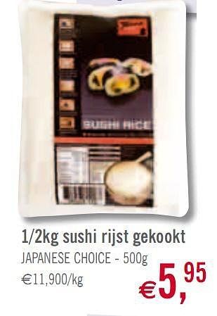 Promoties 2kg sushi rijst gekookt JAPANESE CHOICE - Huismerk - O'Cool  - Geldig van 02/02/2010 tot 27/02/2010 bij O'Cool