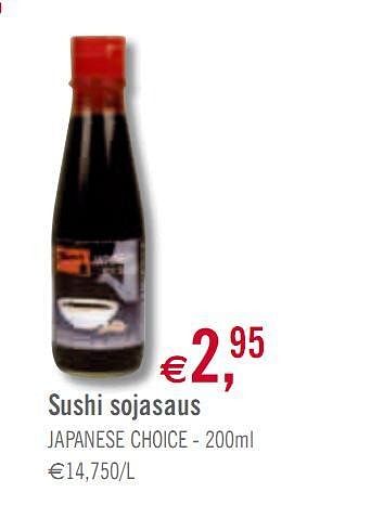 Promoties Sushi sojasaus JAPANESE CHOICE - Huismerk - O'Cool  - Geldig van 02/02/2010 tot 27/02/2010 bij O'Cool