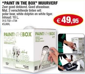 Promoties Paint in the box muurverf - Huismerk - Hubo  - Geldig van 03/02/2010 tot 10/02/2010 bij Hubo
