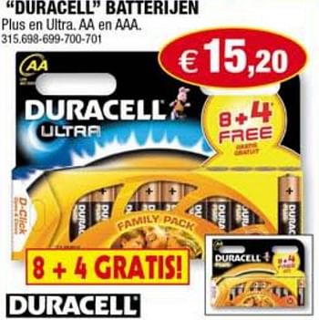 Promoties Batterijen - Duracell - Geldig van 03/02/2010 tot 10/02/2010 bij Hubo
