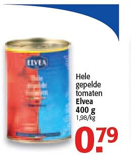 Promoties Hele gepelde tomaten - Elvea - Geldig van 03/02/2010 tot 16/02/2010 bij Alvo