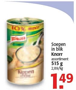 Promoties Soepen in blik - Knorr - Geldig van 03/02/2010 tot 16/02/2010 bij Alvo