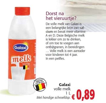 Promoties volle melk - Galaxi - Geldig van 03/02/2010 tot 16/02/2010 bij Colruyt