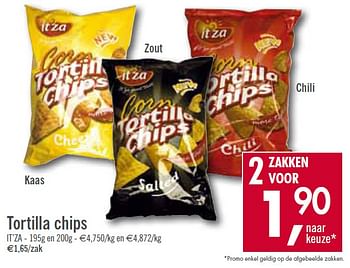 Promoties Tortilla chips - It'za - Geldig van 09/02/2010 tot 20/02/2010 bij O'Cool