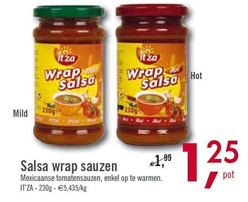 Promoties Salsa wrap sauzen - It'za - Geldig van 09/02/2010 tot 20/02/2010 bij O'Cool