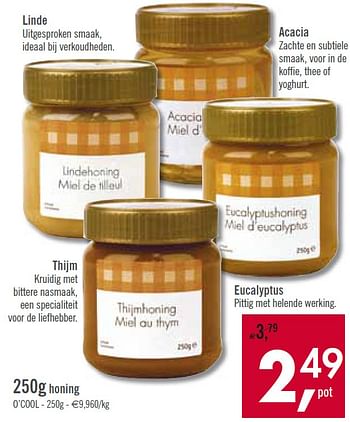 Promoties 250g honing - Huismerk - O'Cool  - Geldig van 09/02/2010 tot 20/02/2010 bij O'Cool