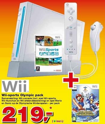 Promoties Wii-sports Olympic pack - Huismerk - Makro - Geldig van 10/02/2010 tot 23/02/2010 bij Makro