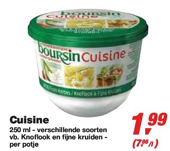 Promoties Cuisine - Boursin - Geldig van 10/02/2010 tot 23/02/2010 bij Makro
