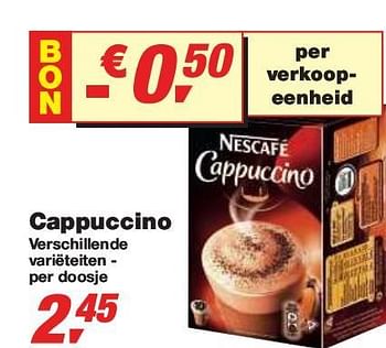 Promoties Cappuccino - Nescafe - Geldig van 10/02/2010 tot 23/02/2010 bij Makro