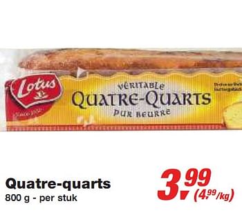 Promoties Quatre-quarts - Lotus - Geldig van 10/02/2010 tot 23/02/2010 bij Makro