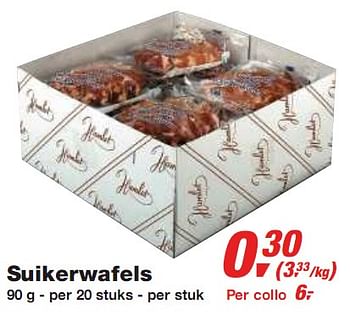 Promoties Suikerwafels - Huismerk - Makro - Geldig van 10/02/2010 tot 23/02/2010 bij Makro