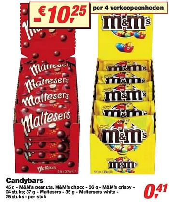 Promotions Candybars - M&M 's - Valide de 10/02/2010 à 23/02/2010 chez Makro