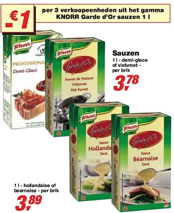 Promoties Sauzen - Knorr - Geldig van 10/02/2010 tot 23/02/2010 bij Makro