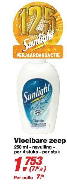Promoties Vloeibare zeep - Sunlight - Geldig van 10/02/2010 tot 23/02/2010 bij Makro