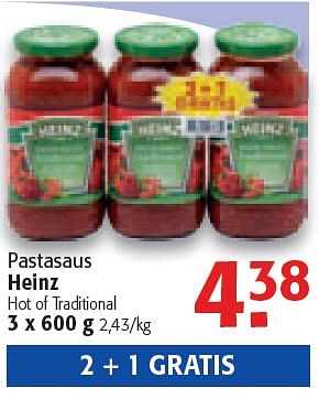 Promoties Pastasaus - Heinz - Geldig van 17/02/2010 tot 02/03/2010 bij Alvo