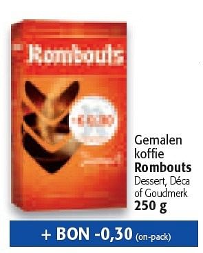 Promoties Gemalen koffie - Rombouts - Geldig van 17/02/2010 tot 02/03/2010 bij Alvo