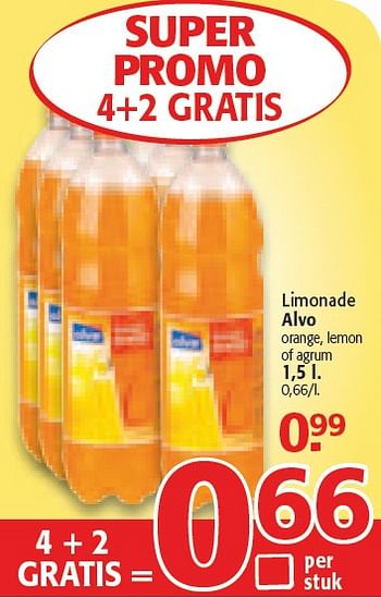 Promoties Limonade - Alvo - Geldig van 17/02/2010 tot 02/03/2010 bij Alvo