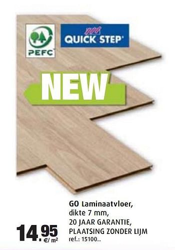 Promoties GO Laminaatvloer - QuickStep - Geldig van 22/02/2010 tot 20/03/2010 bij Home Market