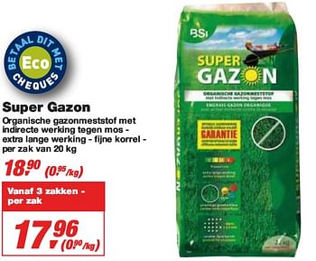 Promoties Super Gazon - Huismerk - Makro - Geldig van 24/02/2010 tot 09/03/2010 bij Makro
