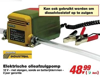 Promoties Elektrische olieafzuigpomp - Huismerk - Makro - Geldig van 24/02/2010 tot 09/03/2010 bij Makro