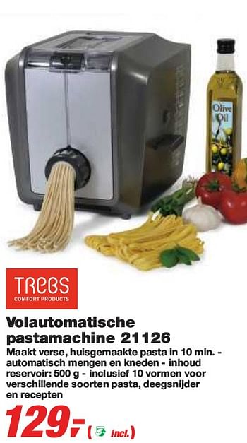 Promoties Volautomatische pastamachine  - Trebs - Geldig van 24/02/2010 tot 09/03/2010 bij Makro