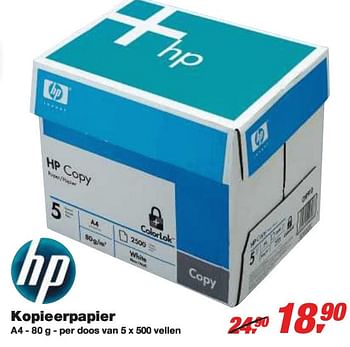 Promotions Kopieerpapier - HP - Valide de 24/02/2010 à 09/03/2010 chez Makro