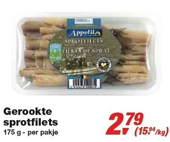 Promoties Gerookte sprotfilets - Appetit - Geldig van 24/02/2010 tot 09/03/2010 bij Makro