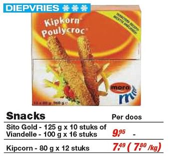 Promoties Snacks - Mora - Geldig van 24/02/2010 tot 09/03/2010 bij Makro