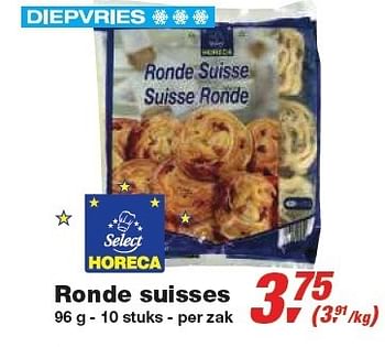 Promoties Ronde suisses - Diepvries afdeling - Geldig van 24/02/2010 tot 09/03/2010 bij Makro