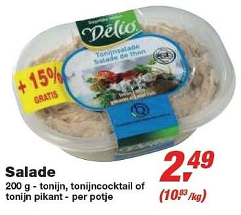 Promotions Salade - Delio - Valide de 24/02/2010 à 09/03/2010 chez Makro