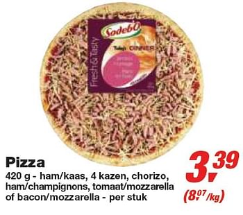 Promotions Pizza - Sodebo - Valide de 24/02/2010 à 09/03/2010 chez Makro