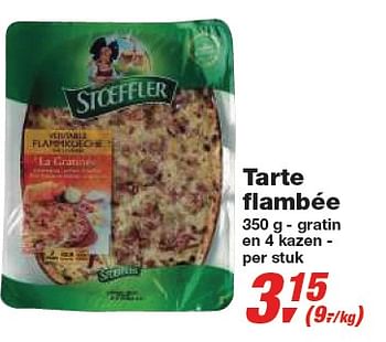 Promotions Tarte flambée - Stoeffler - Valide de 24/02/2010 à 09/03/2010 chez Makro