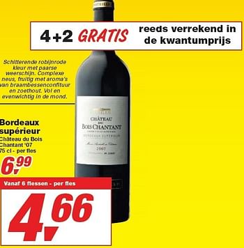 Promotions Bordeaux supérieur - Vins rouges - Valide de 24/02/2010 à 09/03/2010 chez Makro
