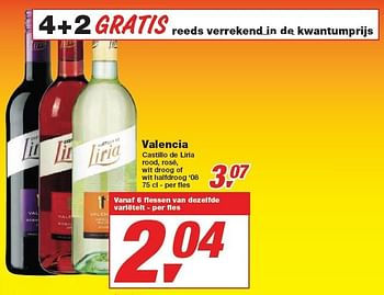 Promotions Valencia - Vins rouges - Valide de 24/02/2010 à 09/03/2010 chez Makro
