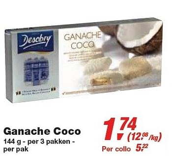 Promotions Ganache Coco - Desobry - Valide de 24/02/2010 à 09/03/2010 chez Makro