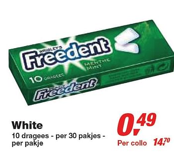 Promotions White - Freedent - Valide de 24/02/2010 à 09/03/2010 chez Makro