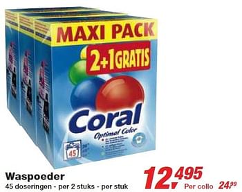 Promoties Waspoeder - Coral - Geldig van 24/02/2010 tot 09/03/2010 bij Makro