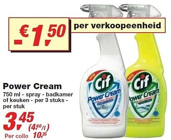 Promoties Crème - Cif - Geldig van 24/02/2010 tot 09/03/2010 bij Makro