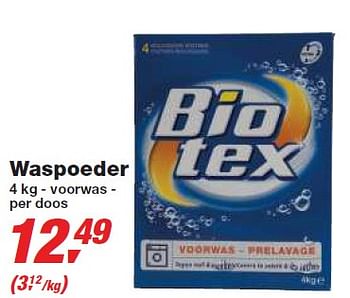 Promoties Waspoeder - Biotex - Geldig van 24/02/2010 tot 09/03/2010 bij Makro