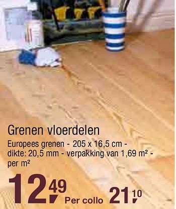 Promoties Grenen vloerdelen - Huismerk - Makro - Geldig van 24/02/2010 tot 09/03/2010 bij Makro