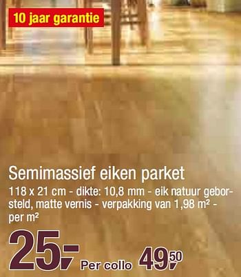 Promoties Semimassief eiken parket - Huismerk - Makro - Geldig van 24/02/2010 tot 09/03/2010 bij Makro
